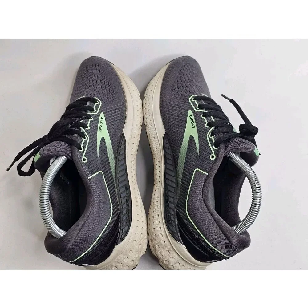 Brooks Women's Gray & Mint Transcend Running Sneakers